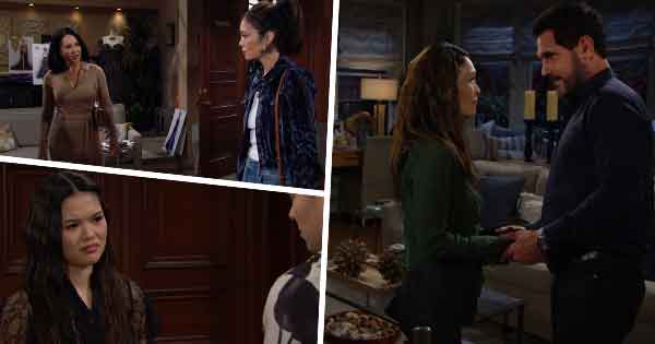 B&B Week of January 22, 2024: Li demanded Poppy stop dating Bill. After R.J. suggested it, Luna asked Poppy if Bill was her father. Hope offered Thomas a glimmer of hope.